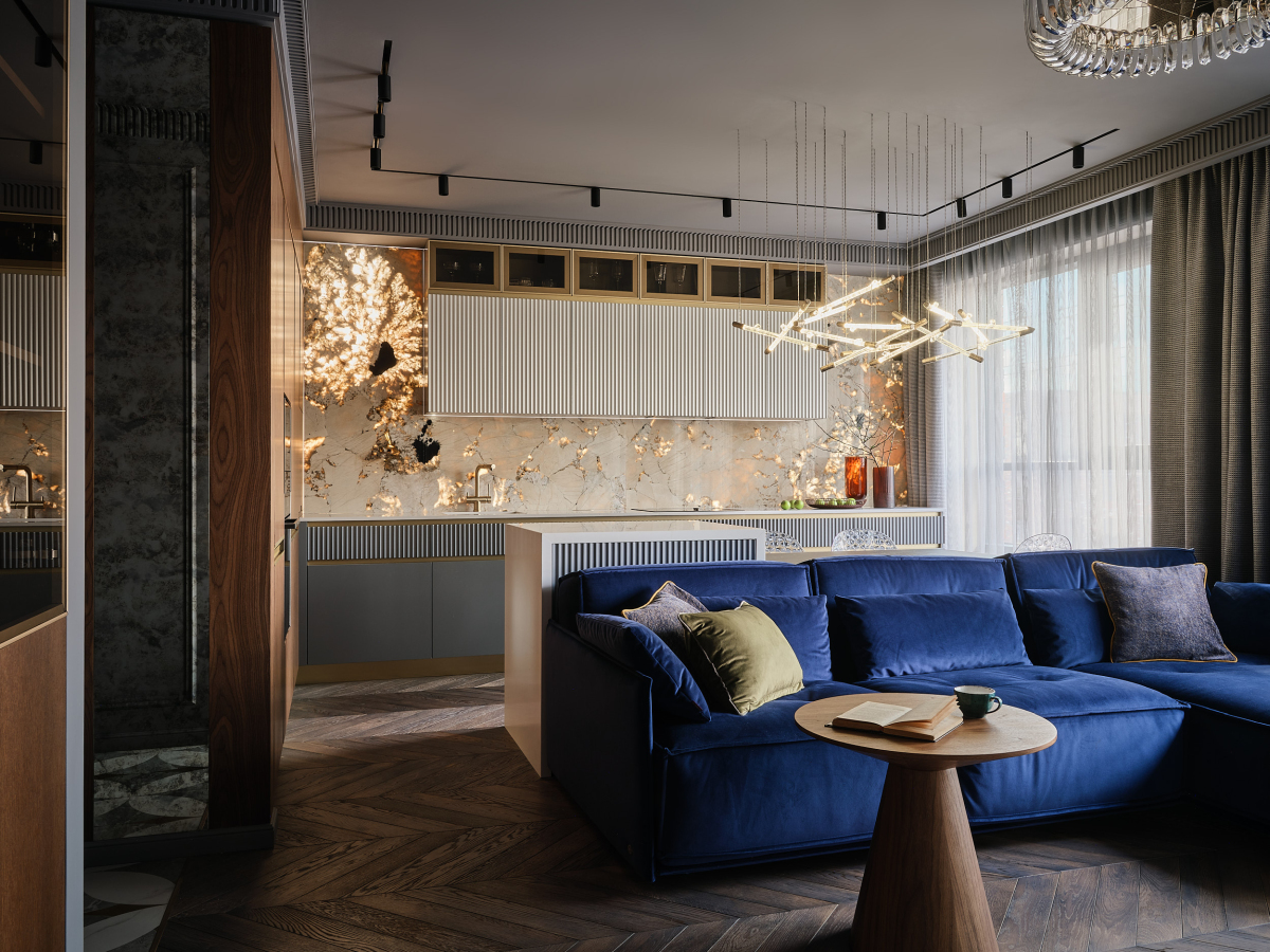 Геометрия элегантности от AURA INteriors: интерьер 62м² для одной, но очень взыскательной. Ольга Мизрах, Ник Руденко. Глянцевый журнал Redesign (Редизайн). www.redesign-home.ru