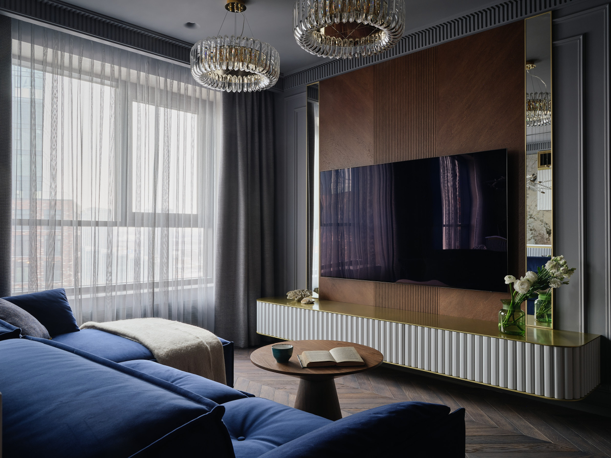 Геометрия элегантности от AURA INteriors: интерьер 62м² для одной, но очень взыскательной. Ольга Мизрах, Ник Руденко. Глянцевый журнал Redesign (Редизайн). www.redesign-home.ru