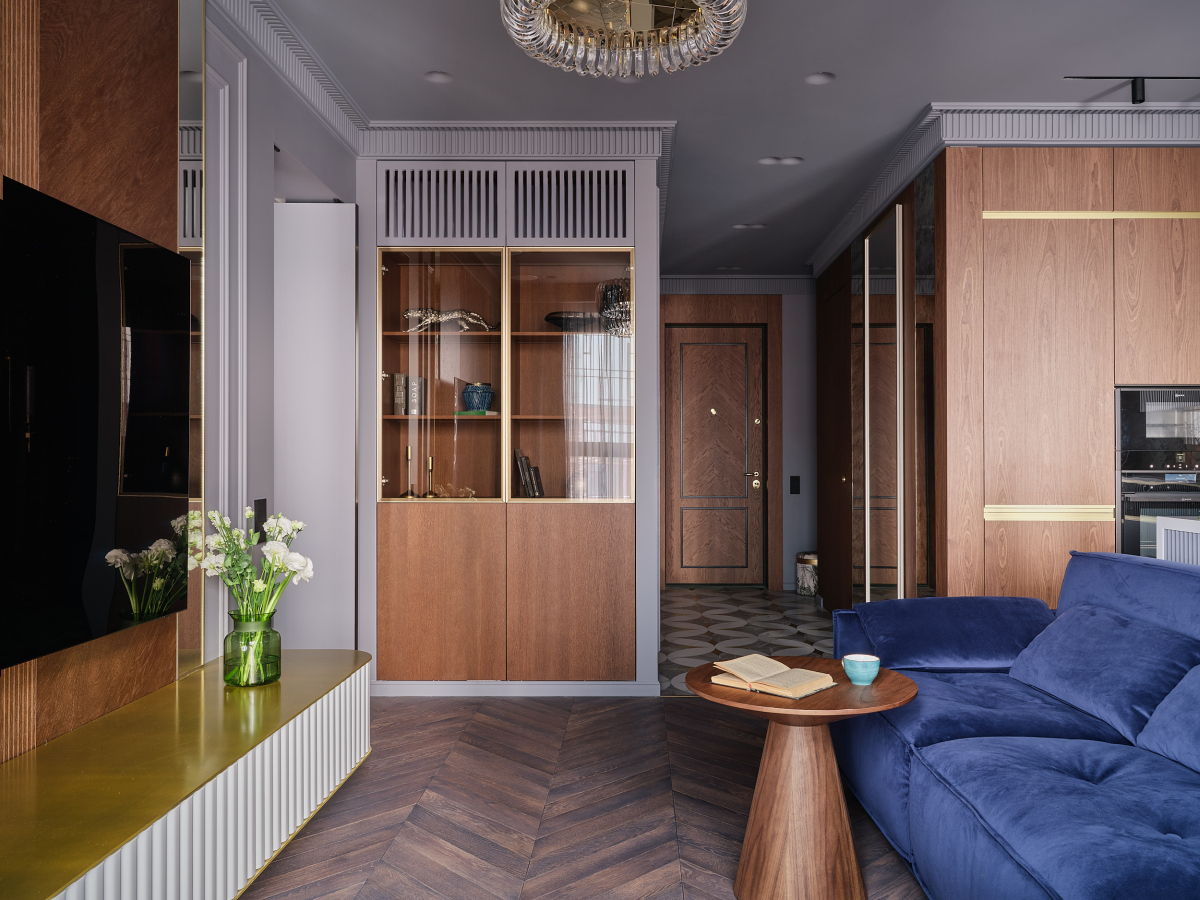 Геометрия элегантности от AURA INteriors: интерьер 62м² для одной, но очень взыскательной. Ольга Мизрах, Ник Руденко. Глянцевый журнал Redesign (Редизайн). www.redesign-home.ru
